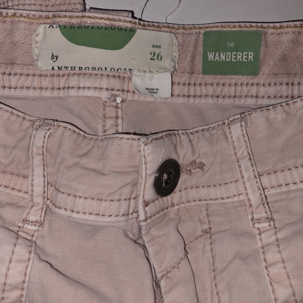 Anthropologie Wanderer Utility Pants Size 26 Rose - Picture 6 of 11